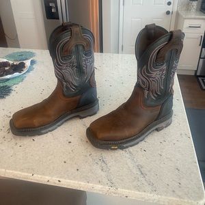 Justin safety toe work boot size 10.5